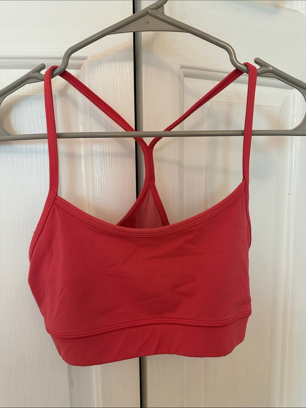 Lululemon Women's Hot Pink Racerback Sports Bralette - Lightweight Support